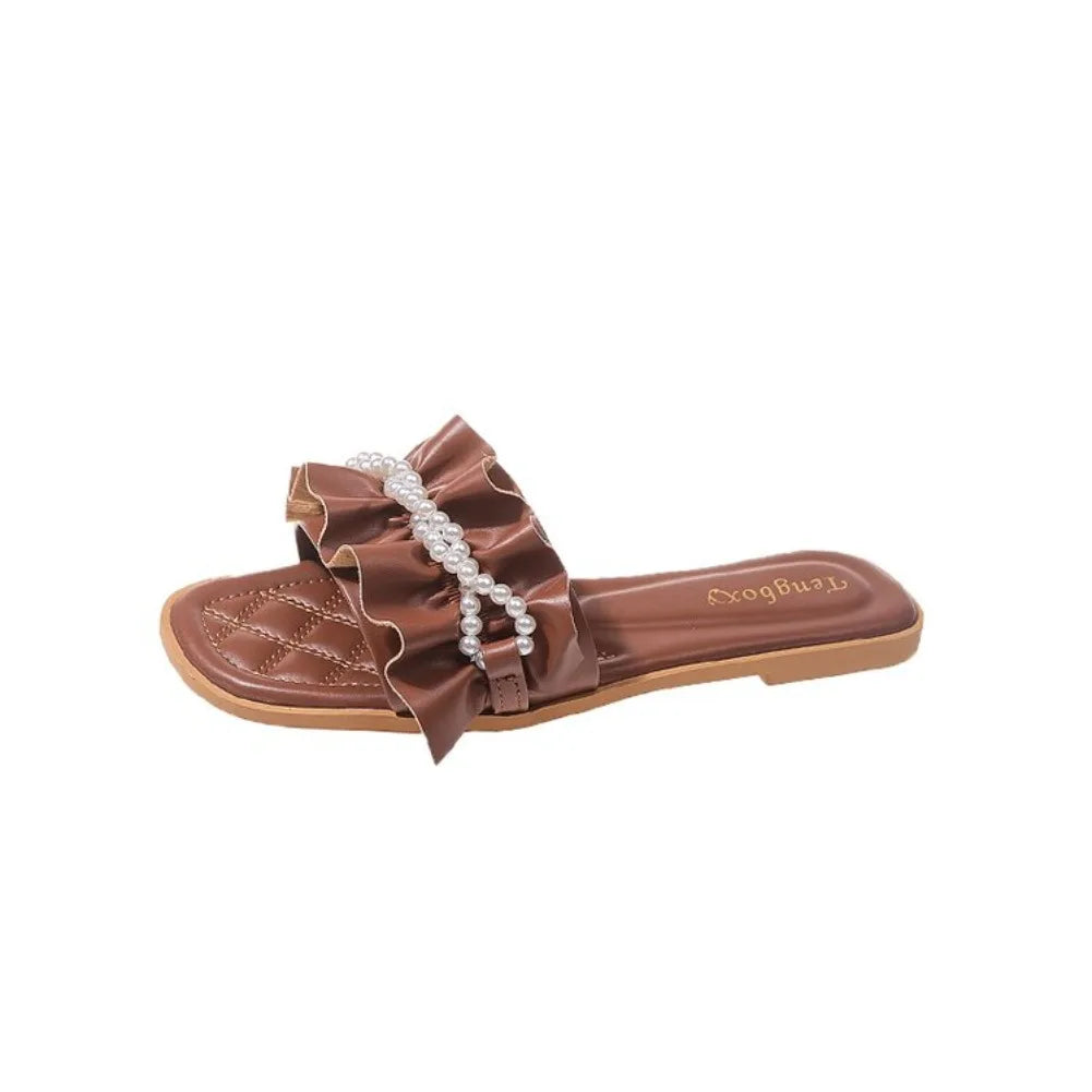 Women's Bohemian Flat Flip Flops – Summer Beach Slippers Women's Beach Sandals Axl