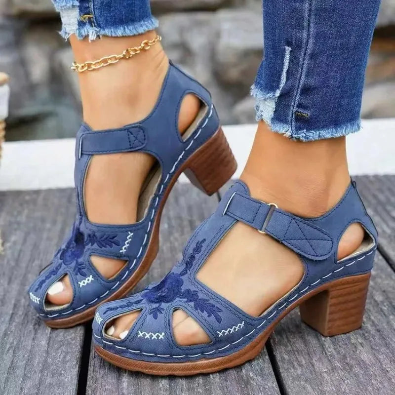 Women's Open-Toe High Heel Sandals – Elegant Roman Style High Heel Sandals Axl