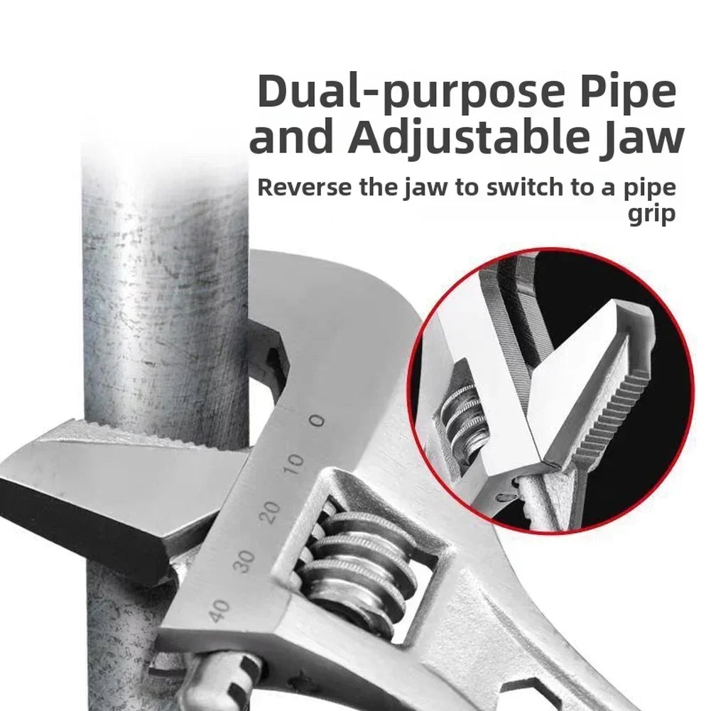 Adjustable Wrench 8/10/12" Chrome Vanadium Steel – Long Handle Adjustable Wrench Axl