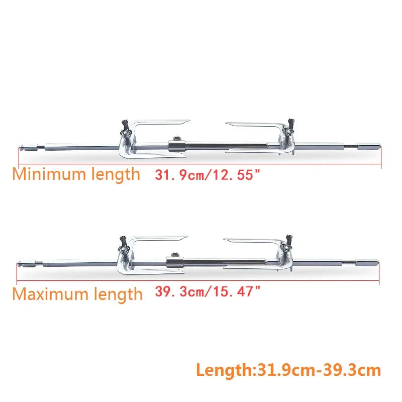 Scalable Stainless Steel Rotisserie Chicken Roasting Fork 31–39cm Rotisserie Roasting Fork Axl