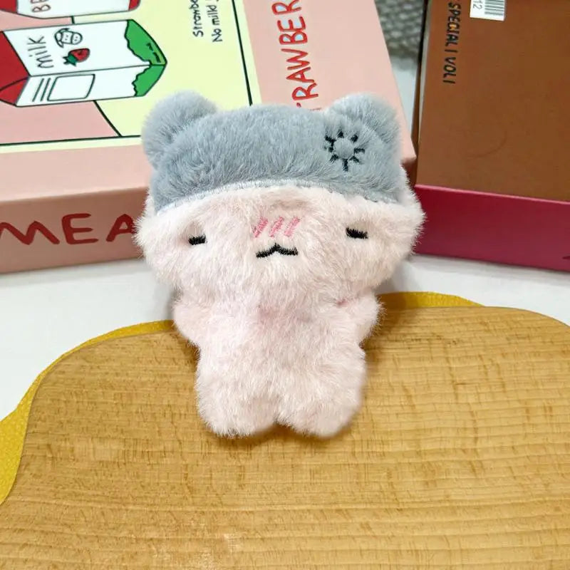 Kawaii Plush Cat Keychain – Cute Bag Charm & Backpack Pendant Plush Keychain Charm Axl A1