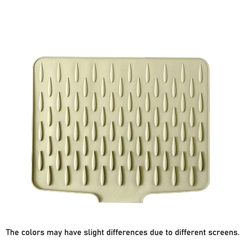 Large Silicone Dish Drying Mat – Non-Slip Drainage Board Dish Drying Mat Axl dark beige 1pc