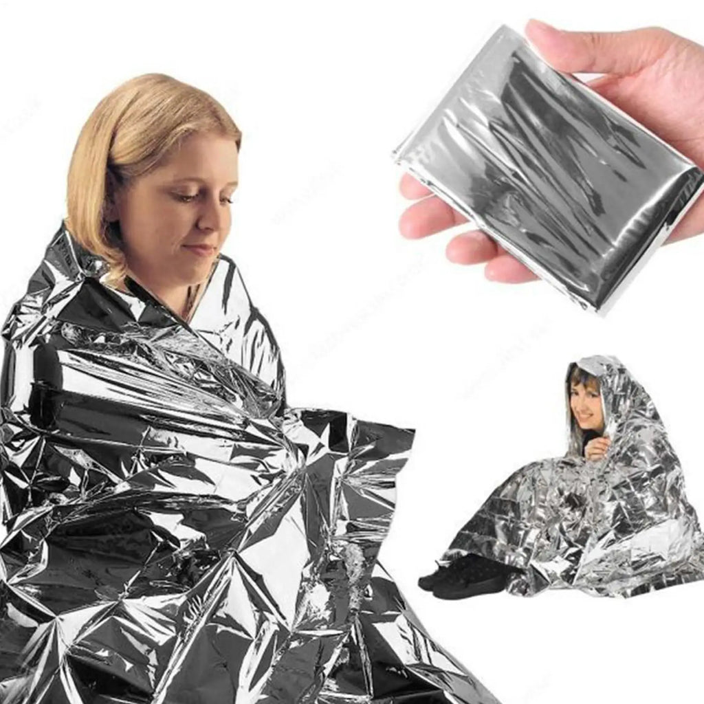 Emergency Thermal Survival Blanket – Waterproof Foil for Camping Survival Blanket Axl