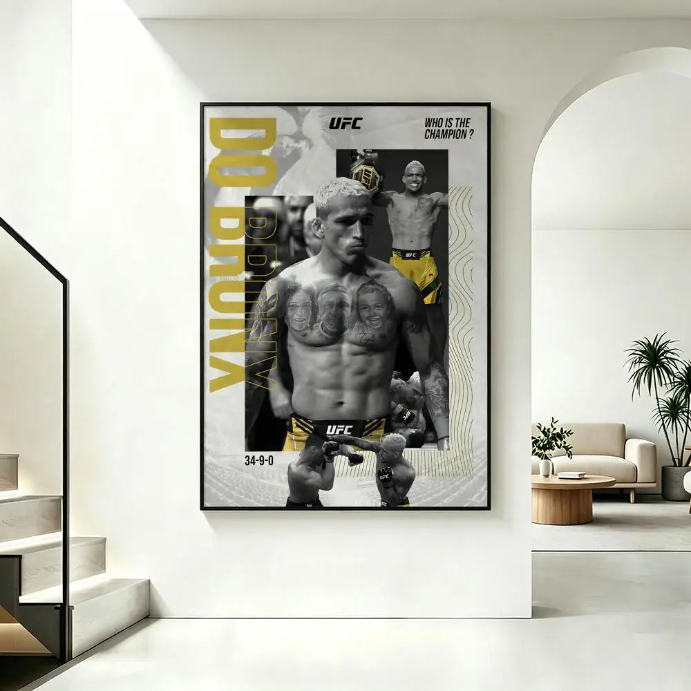 Charles Oliveira HD Poster – Waterproof MMA Wall Art Decor Wall Art Poster Axl