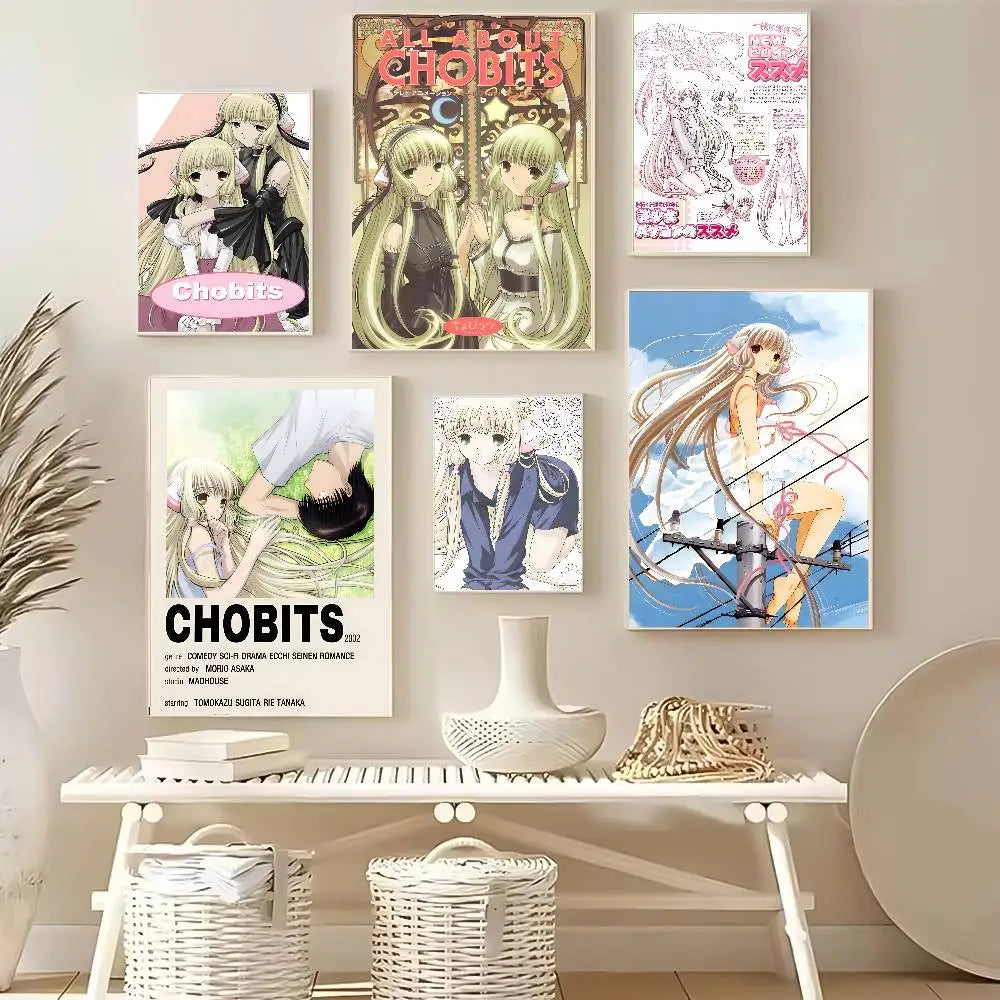 Chobits Anime Poster – HD Self-Adhesive Waterproof Wall Art Anime Wall Poster Axl
