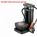 High-Pressure Electric Foot Pump for Car & Motorcycle Tires Tire Inflation Pump Axl DualTubeBarometer