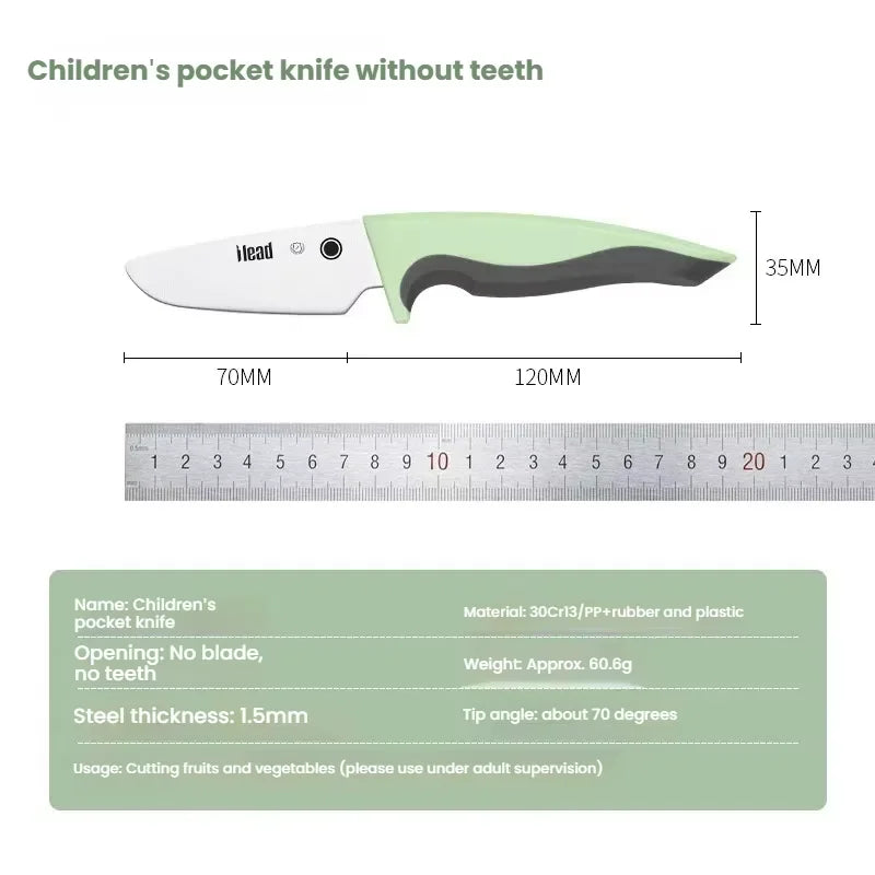 COOKCRAZE Kids Safety Kitchen Knife – Fruit & Veg Cutter for Children Children's Kitchen Knife Axl knife A