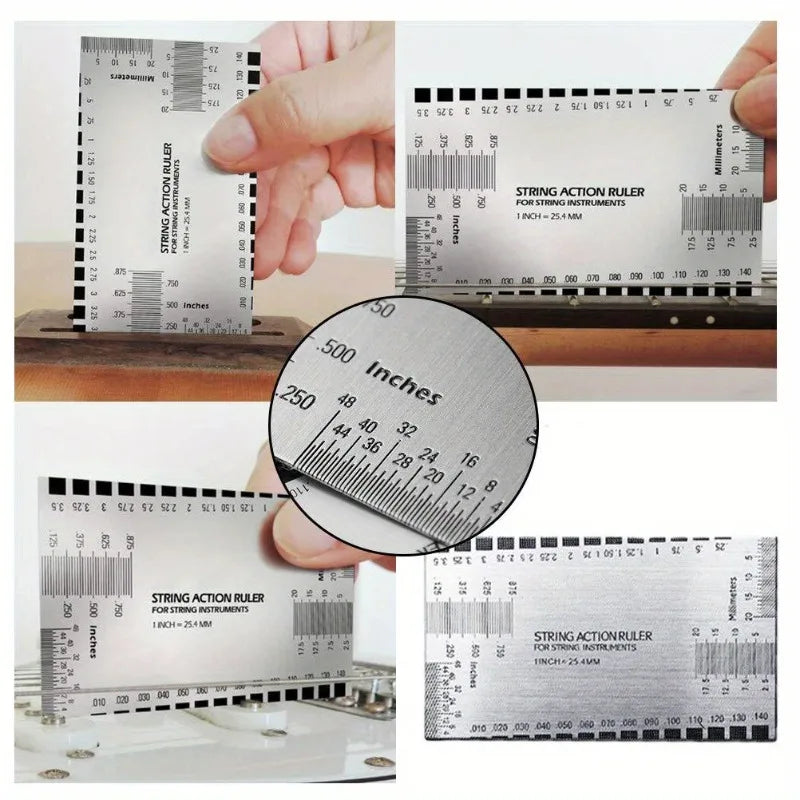 14-Piece Guitar Luthier Tool Kit – String Action & Radius Gauge Set Guitar Luthier Tool Kit Axl