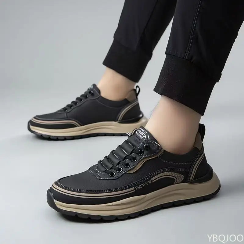 YBQJOO Men's Non-Slip Sneakers – Breathable Walking Shoes Men's Sneakers Axl