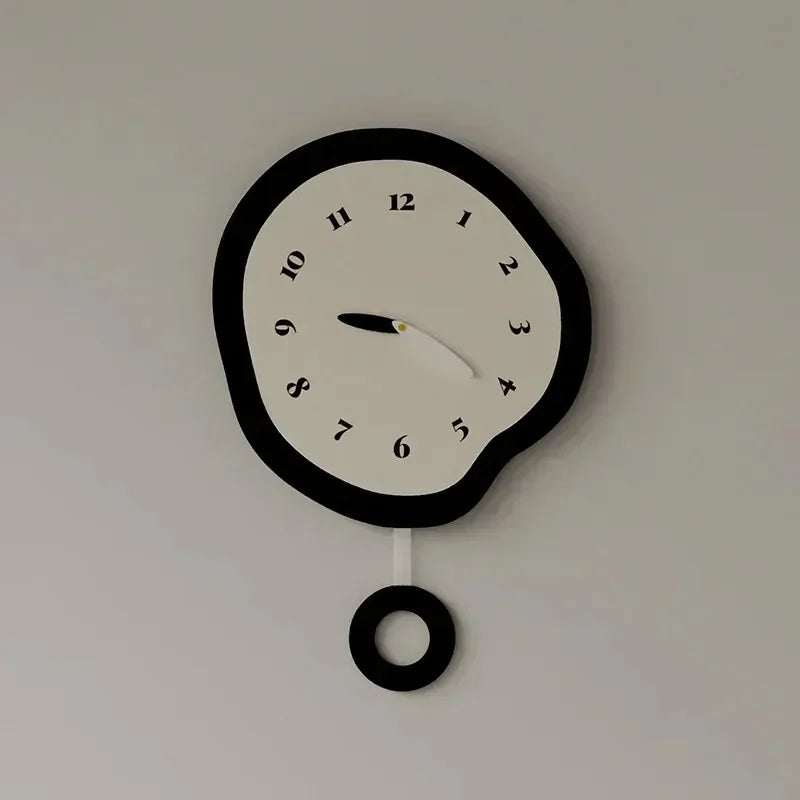 Nordic Silent Wall Clock – Geometric Home Decor 40cm Silent Wall Clock Axl