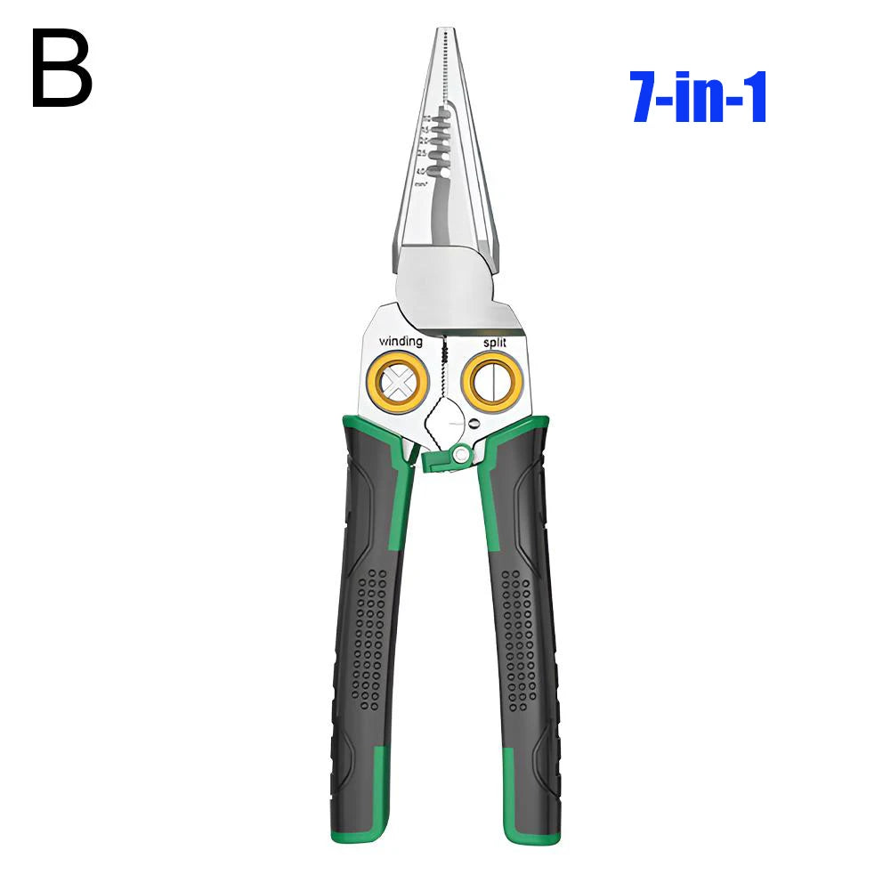 KITPIPI 8-in-1 Wire Stripper Crimping Cutting Plier Tool Wire Stripper Plier Axl 7 in 1