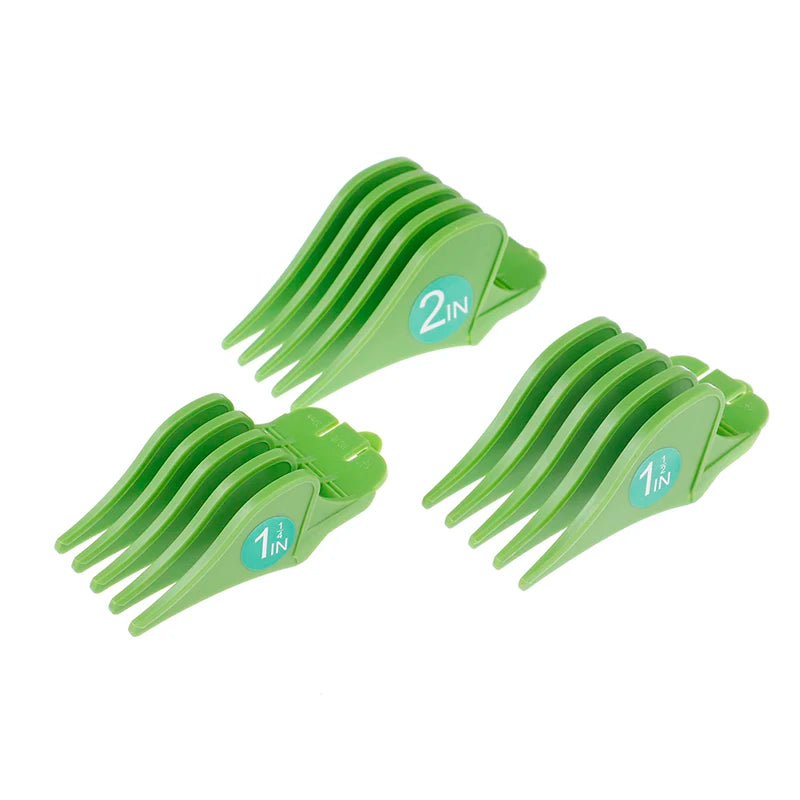 3-Pack Hair Clipper Guide Combs – 32mm, 38mm & 51mm Set Clipper Guide Combs Axl Green