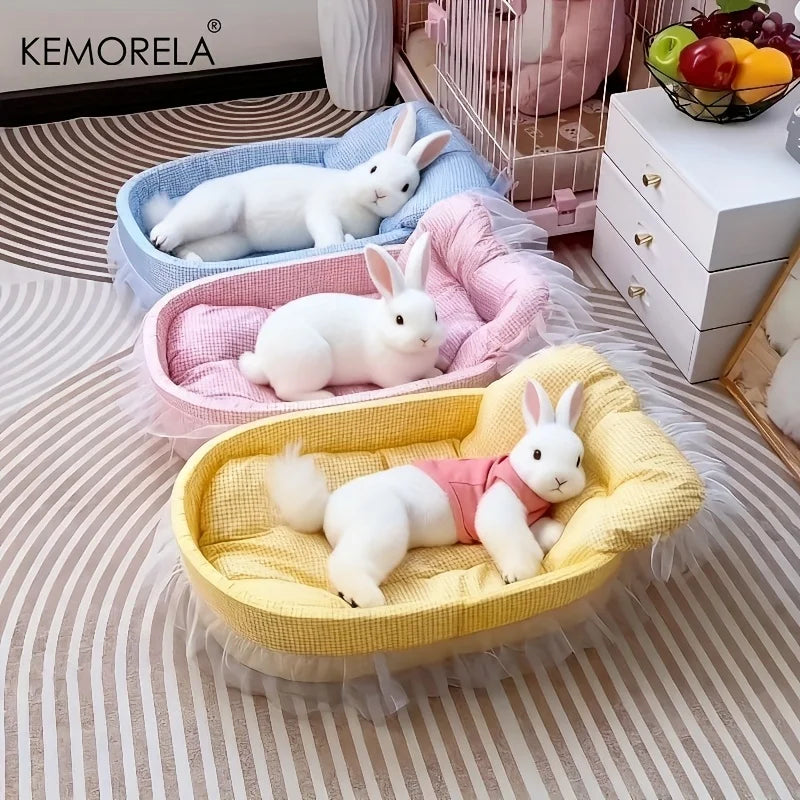 Fluffy Bunny Princess Nest – Plush Bed for Rabbits & Small Pets Small Pet Bed Axl