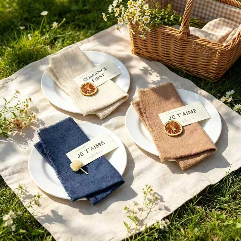 Solid Color Cloth Dinner Napkins – Machine Washable Set Cloth Dinner Napkins Axl