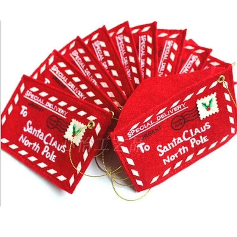 10 Christmas Hanging Envelope Gift Card Holders – Tree Décor Christmas Gift Envelopes Axl