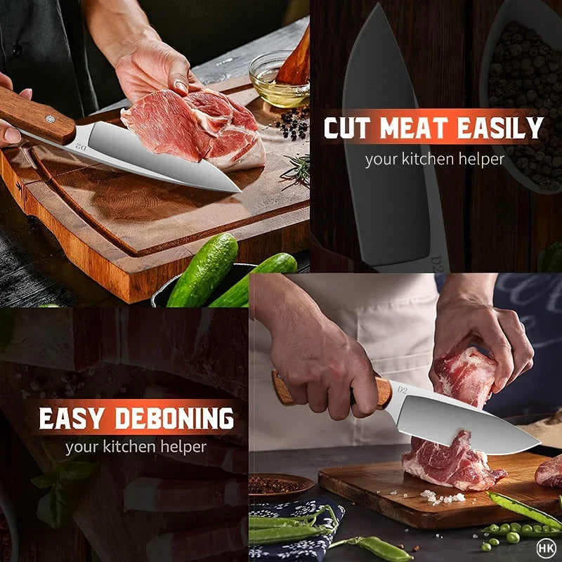 Professional Stainless Steel Kitchen Boning Knife – 13" Blade Kitchen Knife Axl