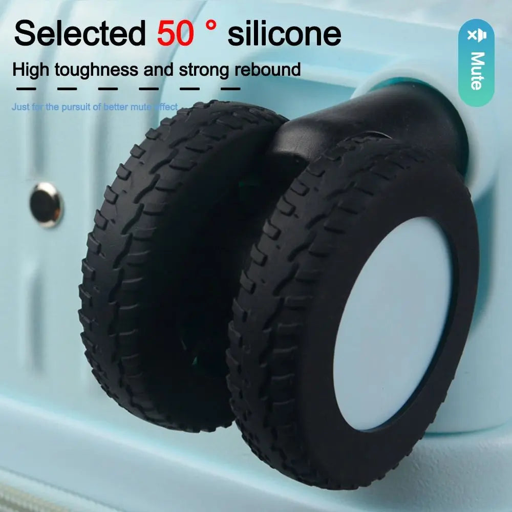 8-Pack Silicone Luggage Wheel Covers – Silent Suitcase Caster Luggage Wheel Covers Axl