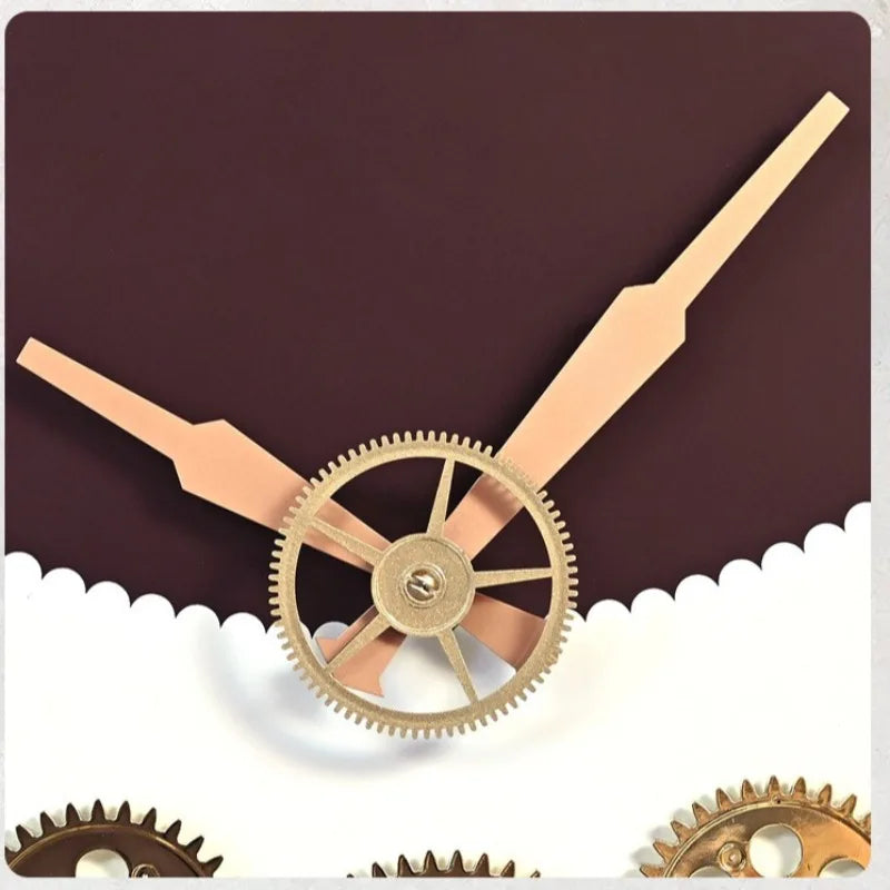 Modern Silent Wall Clock – Minimalist Geometric Living Room Decor Wall Clock Axl