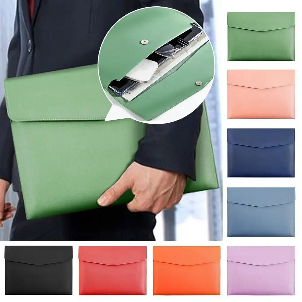 PU Leather File Folder A4/A5 – Document Organizer Bag Leather File Folder Axl