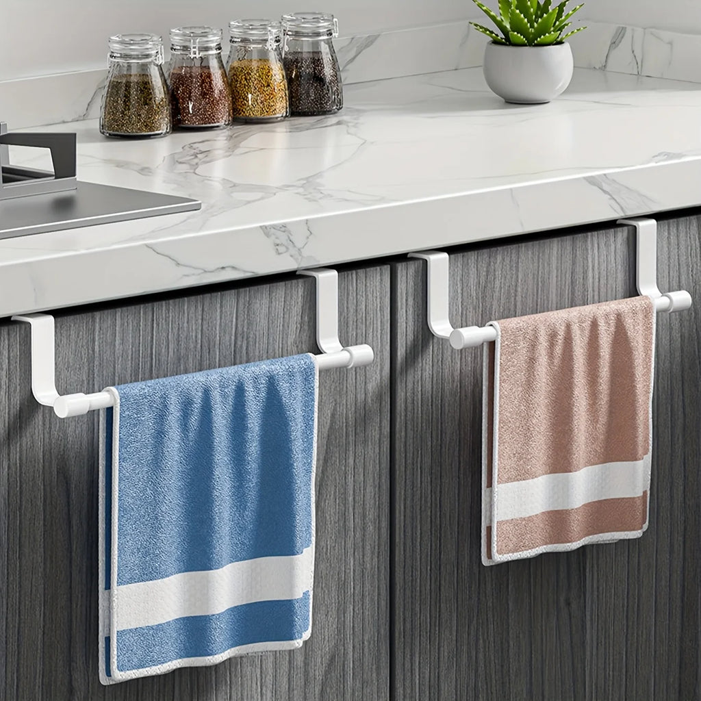 2-Pack No-Drill Wall Mount Towel Rack – Stainless Steel Bar Towel Rack Axl