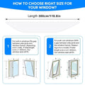 Portable AC Window Sealing Kit – Waterproof Vent Draft Guard AC Window Seal Kit Axl White