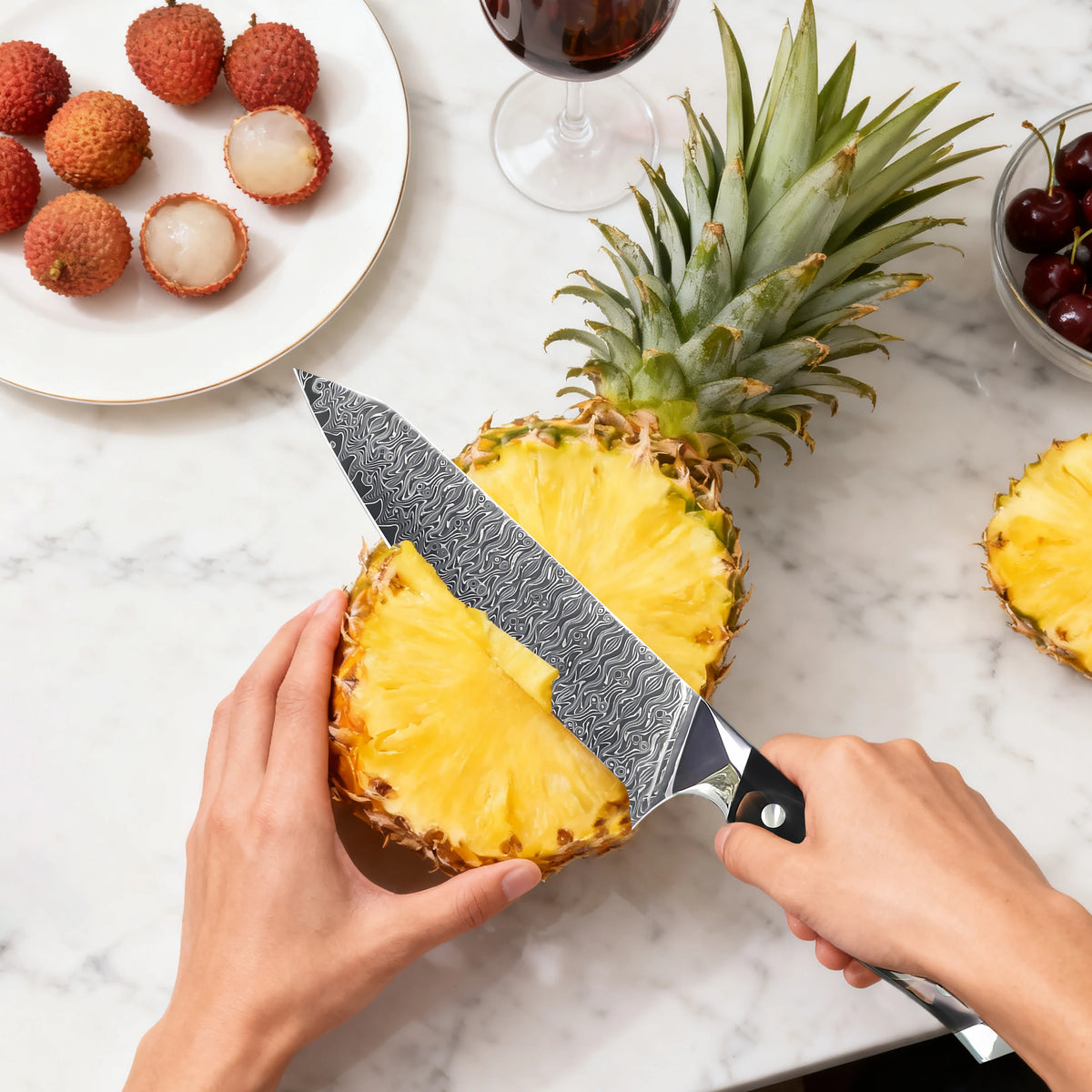 Kiritsuke Chef Knife – Sharp Stainless Steel Non-Slip Handle Kiritsuke Kitchen Knife Axl