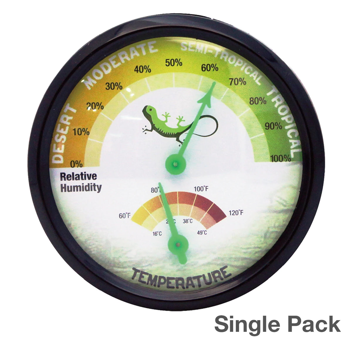 Analog Hygrometer Thermometer – Reptile, Greenhouse & Indoor Use Hygrometer Thermometer Axl 1 pcs