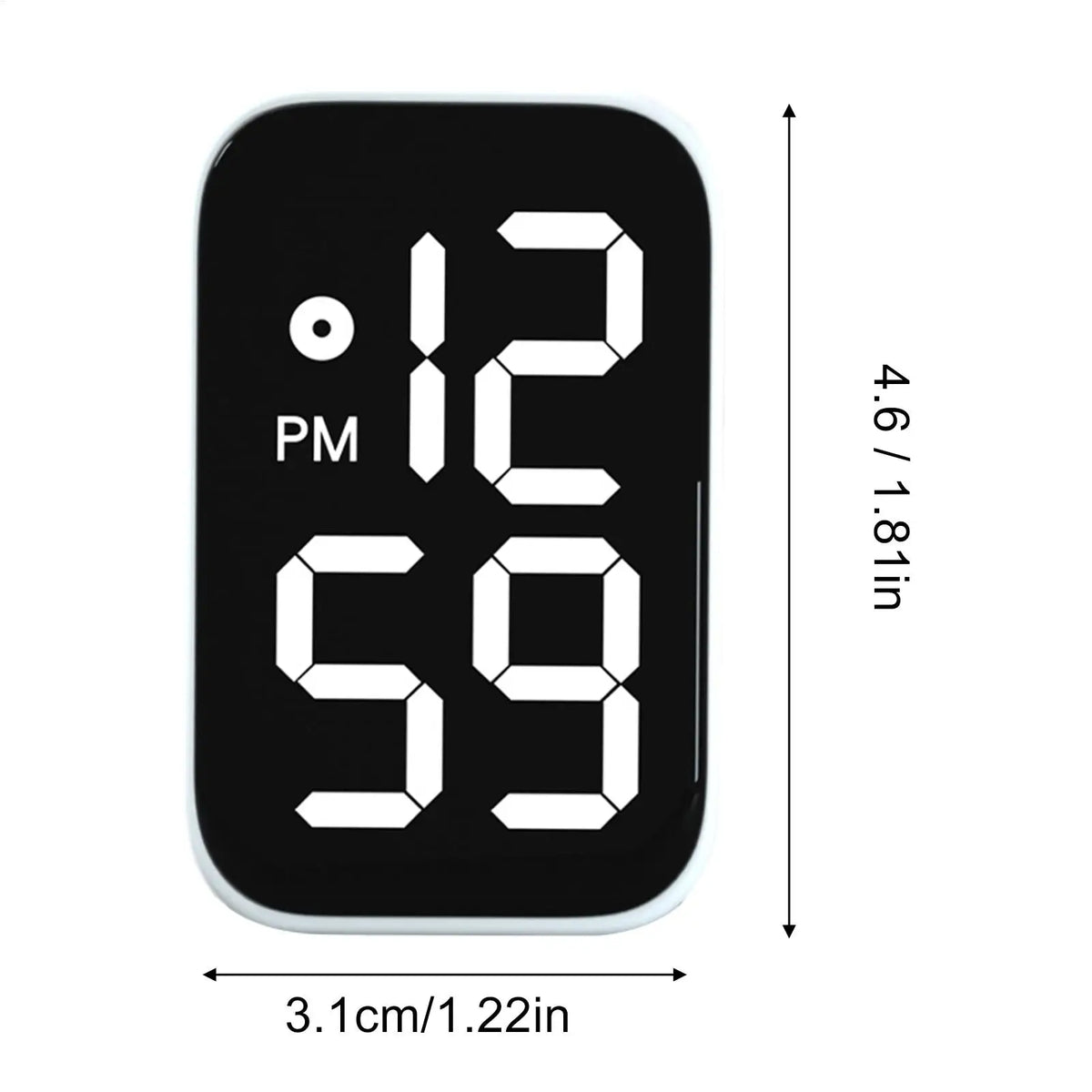 Stick-On Car Dashboard Clock – Waterproof LED Display Dashboard Clock Axl