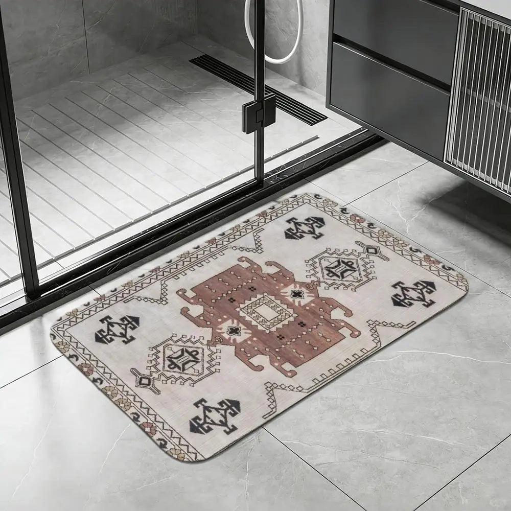 Norwegian Diatomite Bath Mat – Quick Dry, Non-Slip Floor Mat Diatomite Bath Mat Axl White5 30x45cm