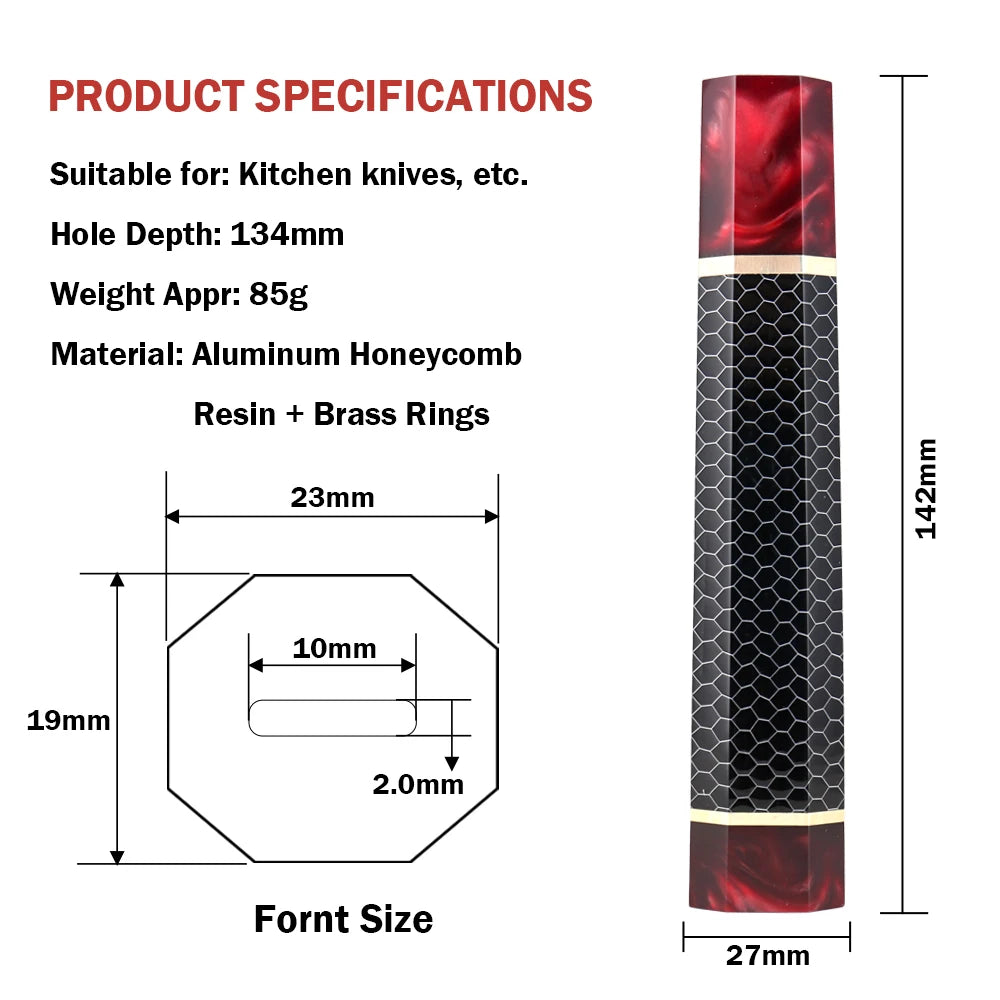 XITUO Octagonal Wood Knife Handle – DIY Chef & Damascus Knife Knife Handle Axl DB-2303