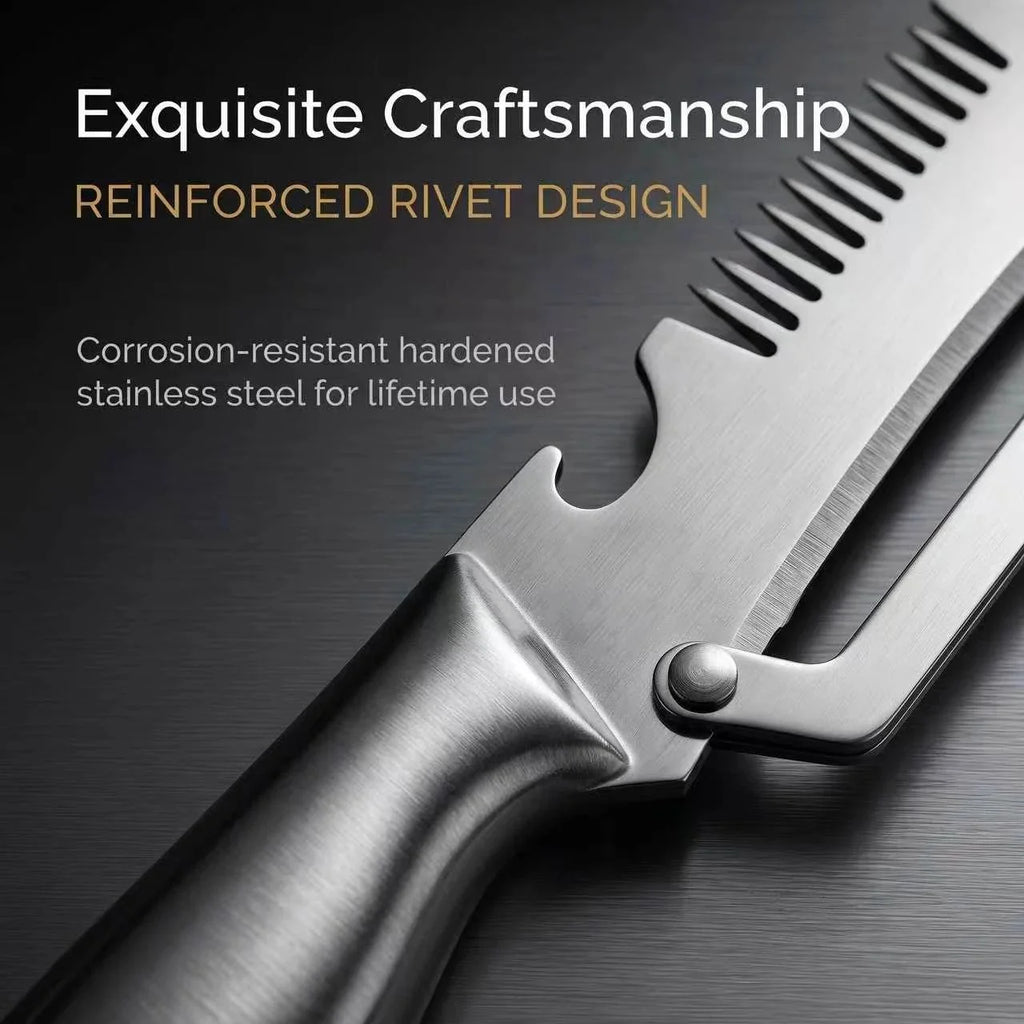3-in-1 Stainless Steel Vegetable Peeler, Slicer & Shredder Vegetable Peeler Shredder Axl
