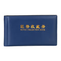 30-Page Paper Money Collection Album | Banknote Collector Book Banknote Collection Album Axl Blue