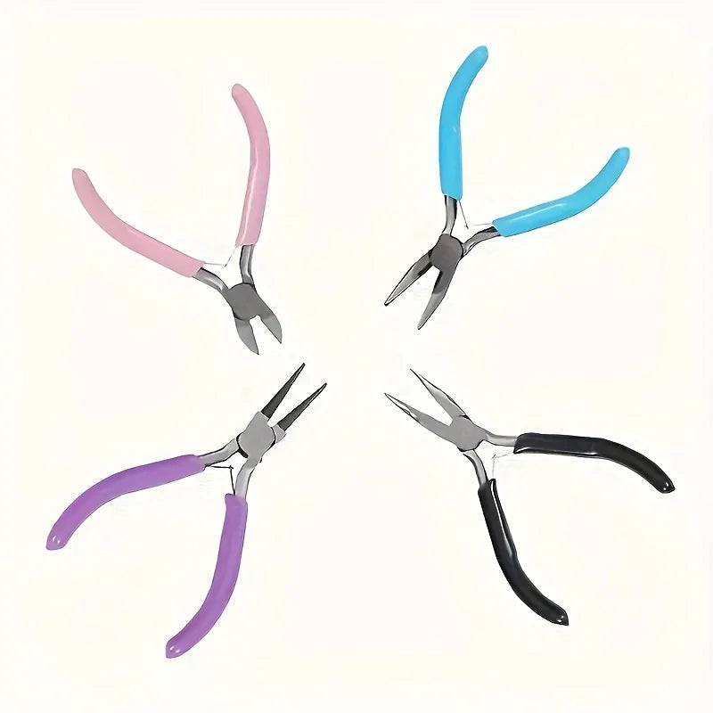 Jewelry Pliers Set – Round, Needle, Wire & Elbow Craft Tools Jewelry Pliers Set Axl