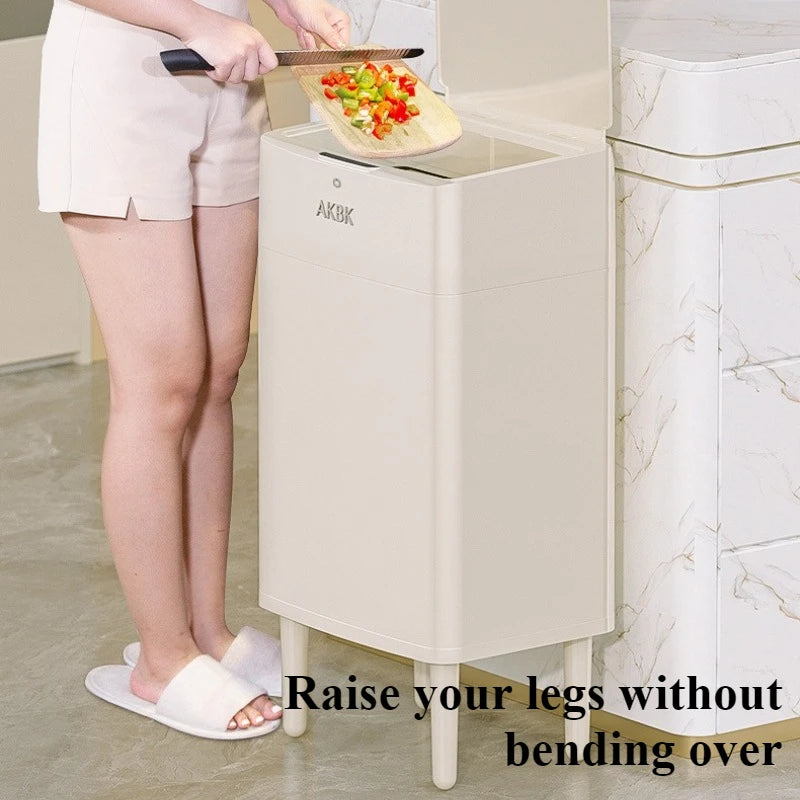 Auto Sensor Trash Can Stainless Steel 28L/33L/40L with Lid Sensor Trash Can Axl