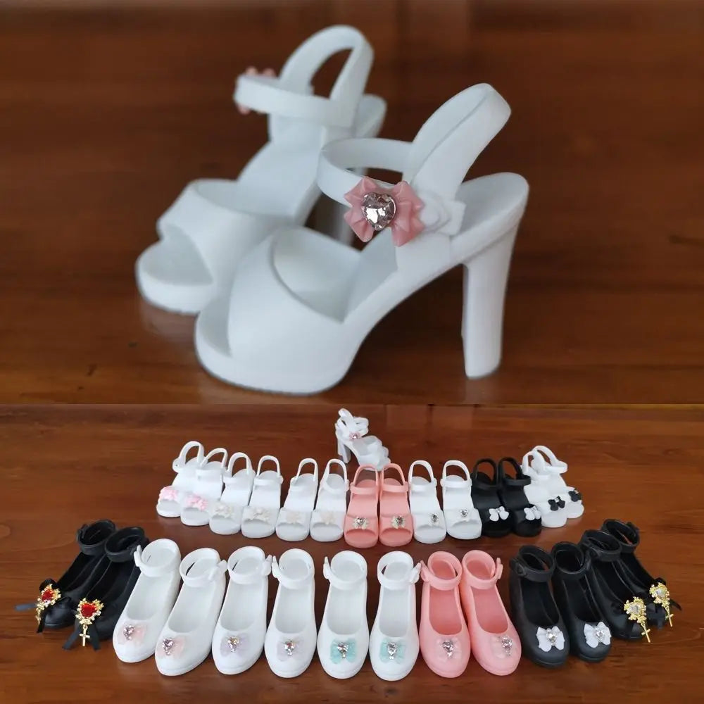 Miniature High Heel Sandals for 1/4 & 1/6 BJD Dolls – 6 Styles Doll Shoes Axl