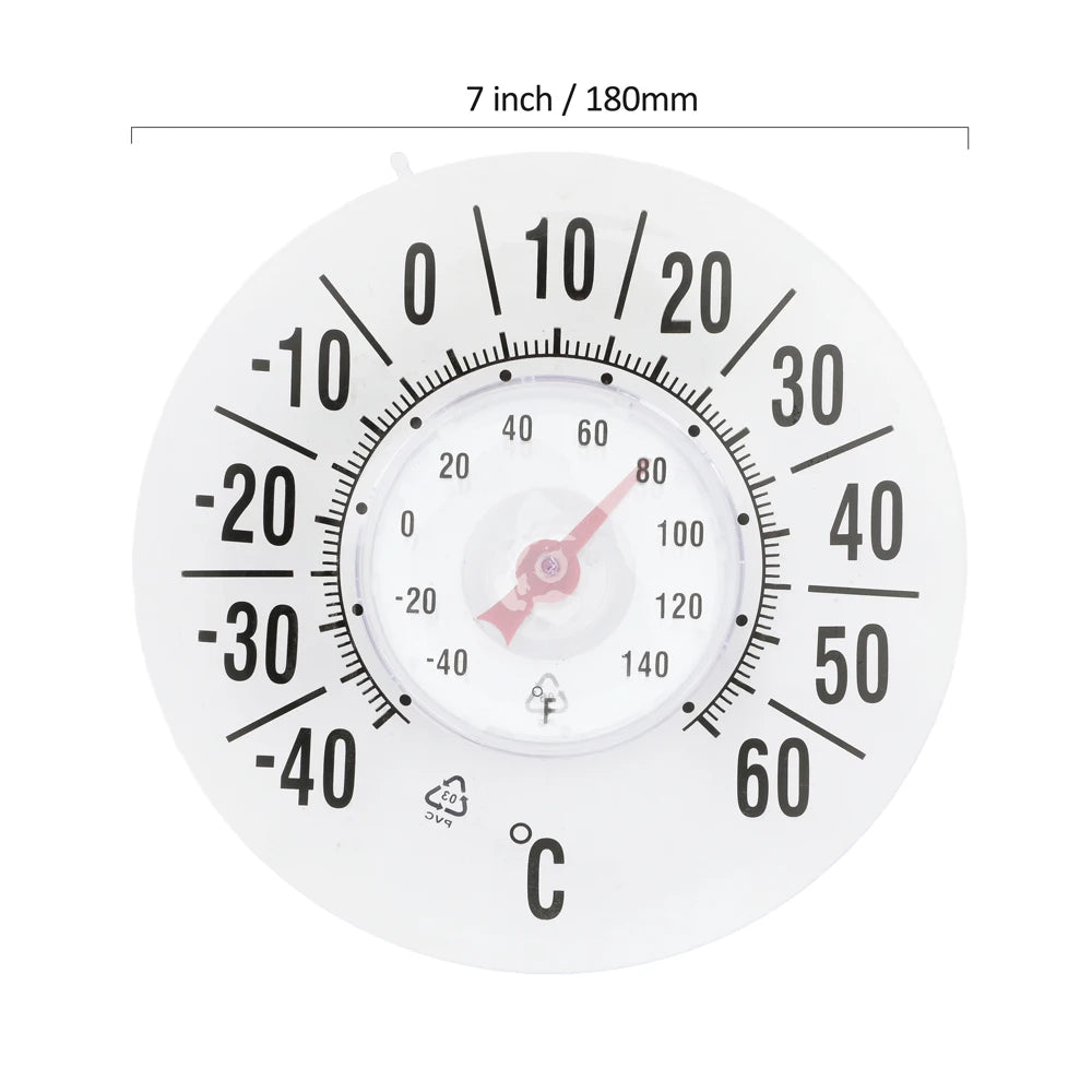 Outdoor Window Thermometer with Suction Cup | Dial Thermometer Outdoor Thermometer Axl