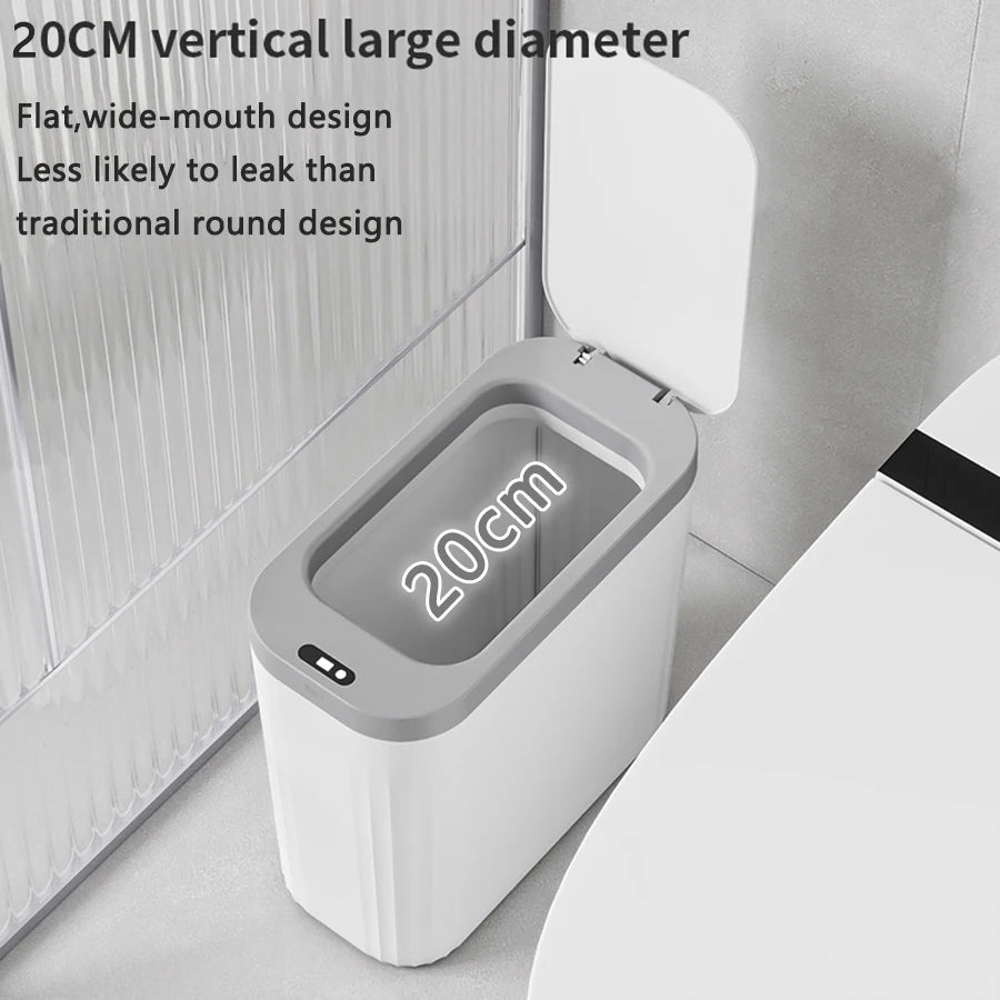 ONEKA Sensor Slim Trash Can – Touchless Auto-Open Wastebasket Sensor Trash Can Axl