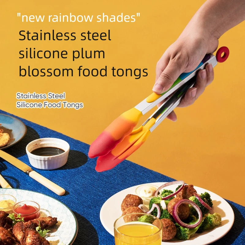 Heat Resistant Silicone Food Tongs – BBQ & Kitchen Grilling Kitchen Tongs Axl