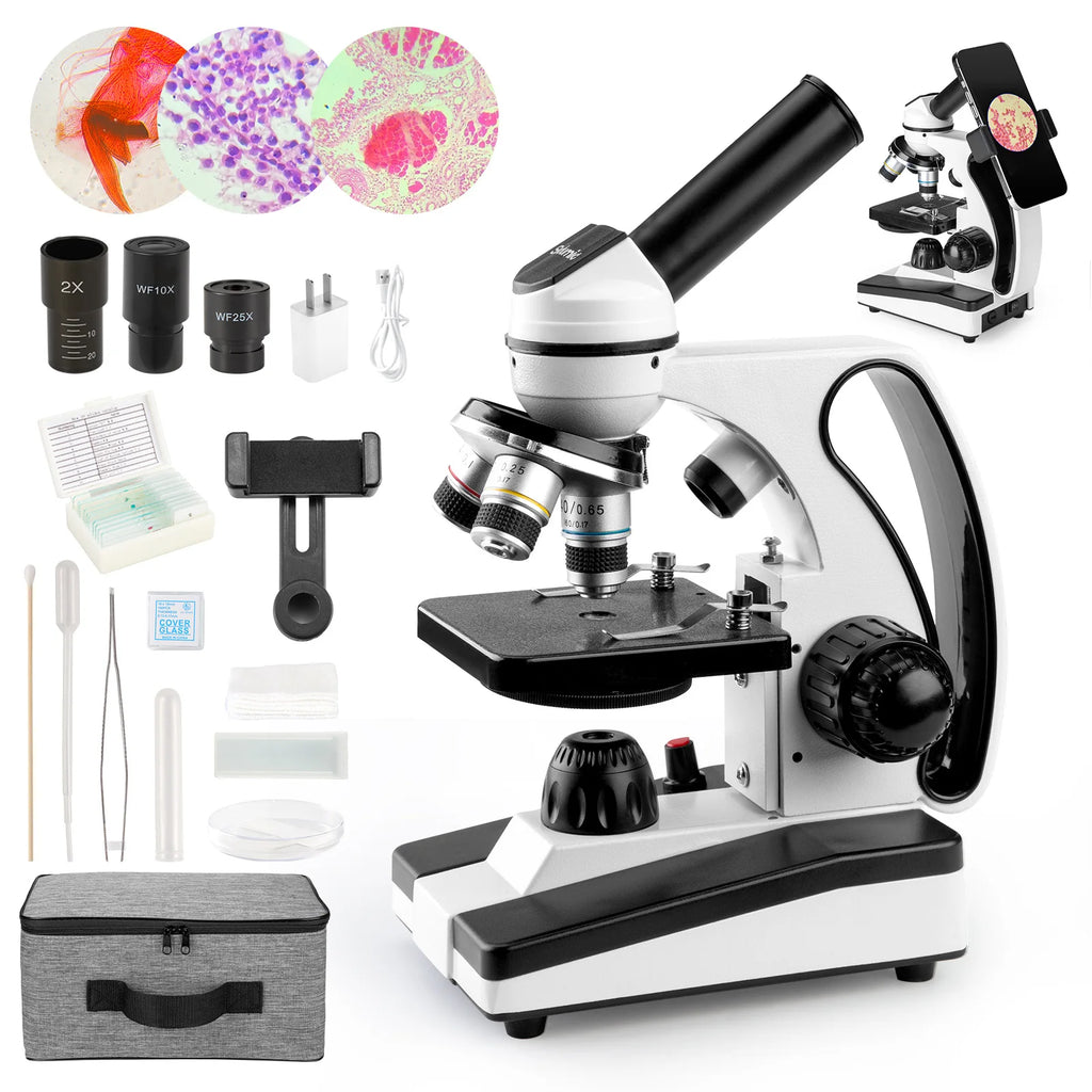 Biological Optical Microscope 40–640X | Specimen Viewing Biological Microscope Axl 40X-640X