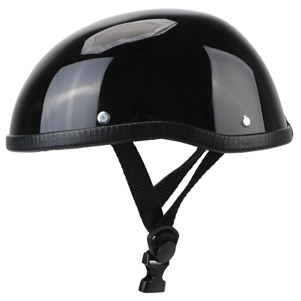 Retro Vintage Half Helmet – Unisex MTB Bike Cycling Helmet Cycling Safety Helmet Axl Bright black