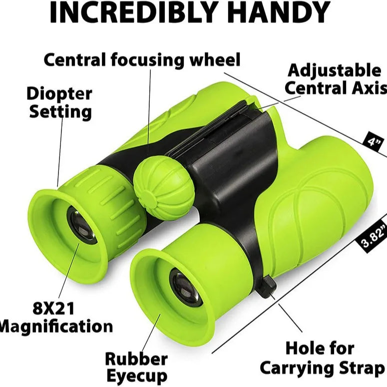 8x21 Kids Folding Binoculars – Bird Watching & Camping Kids Binoculars Axl