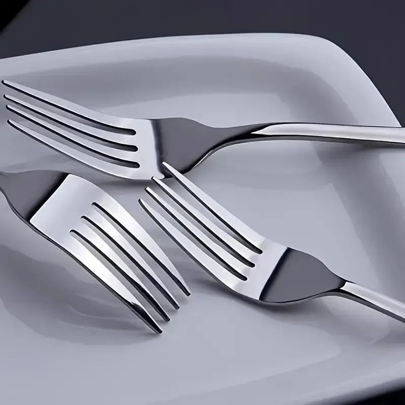 12-Piece Stainless Steel Forks | Mirror Finish, Dishwasher Safe Stainless Steel Forks Axl