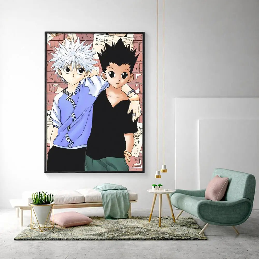 Hunter x Hunter Anime Poster – HD Waterproof Wall Art Decor Anime Wall Poster Axl White18 40X50cmNoframe