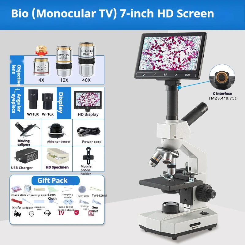 Trinocular Biological Microscope – Aquaculture & Lab | 500X Trinocular Microscope Axl 1