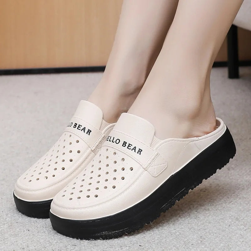 Women's Open Toe Wedge Sandals – Anti-Slip EVA Summer Slides Women's Wedge Sandals Axl
