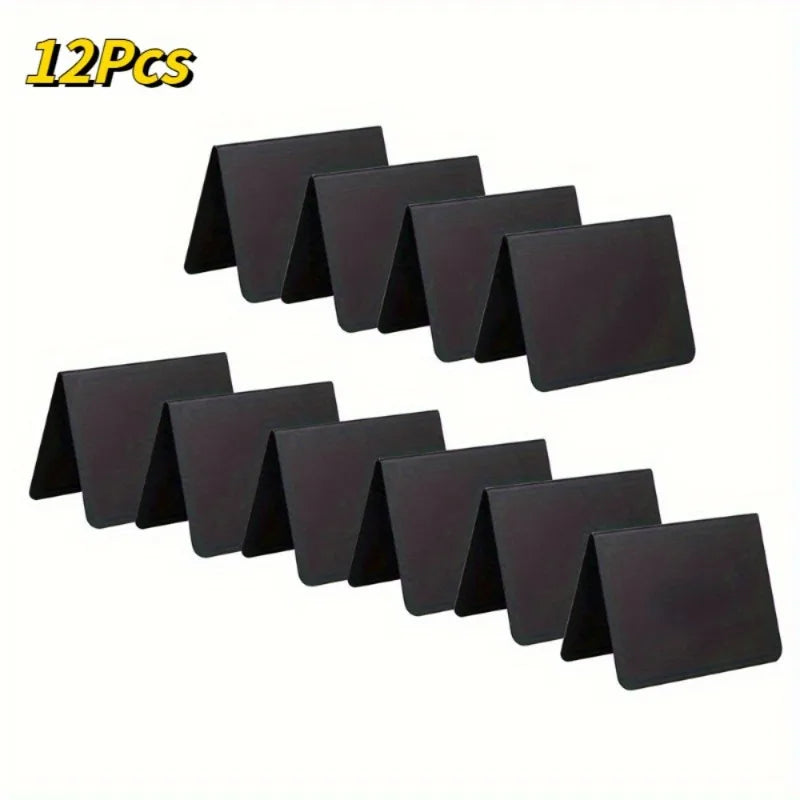 12-Pack Mini Chalkboard Signs – Double-Sided Table Cards Chalkboard Table Signs Axl 12Pcs