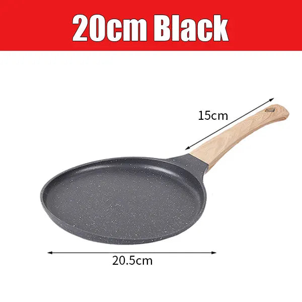 Ceramic Nonstick Griddle Pan 20/24/28cm – Crepe & Pancake Pan Nonstick Griddle Pan Axl 20cm Black