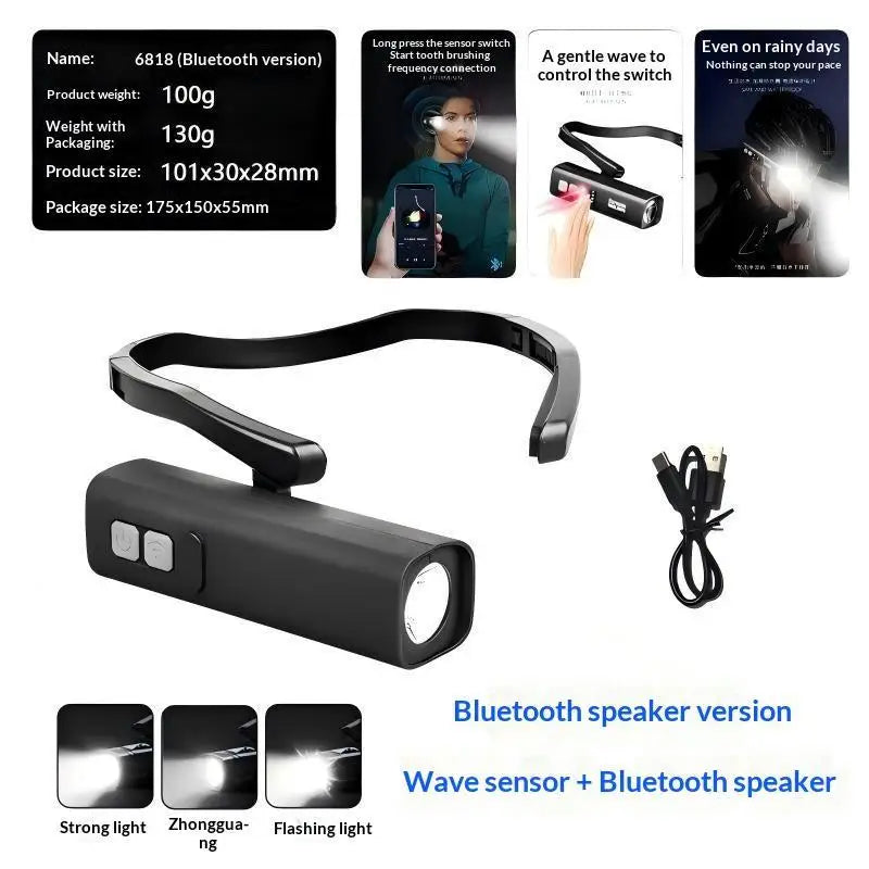 Ear-Hook LED Headlamp | Motion Sensor Hands-Free Light Ear-Hook Headlamp Axl A