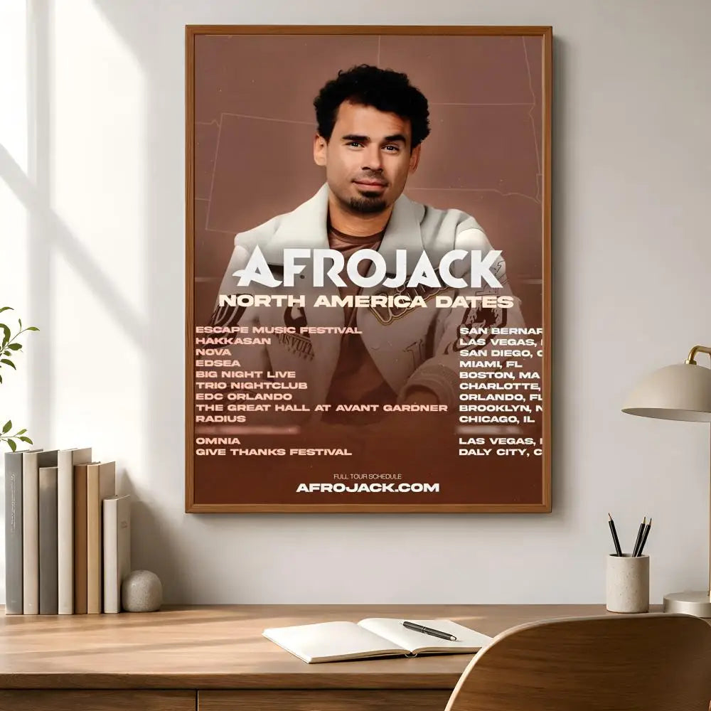 Afrojack Waterproof PVC Wall Poster – Peel-and-Stick HD Art Wall Art Poster Axl