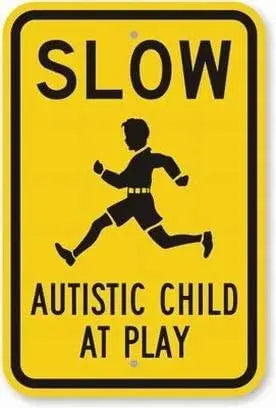 Play Slow Child Safety Aluminum Metal Sign – Caution Road Sign Metal Safety Sign Axl aluminum sign aluminum 40x30cm